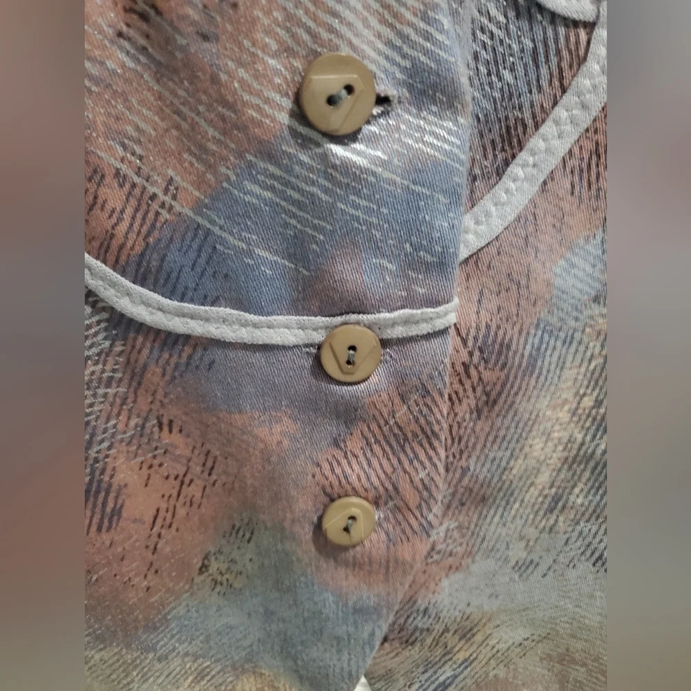 Artisan Hand-Made one Of A Kind REVERSEABLE quilted vest Size M - Picture 10 of 14